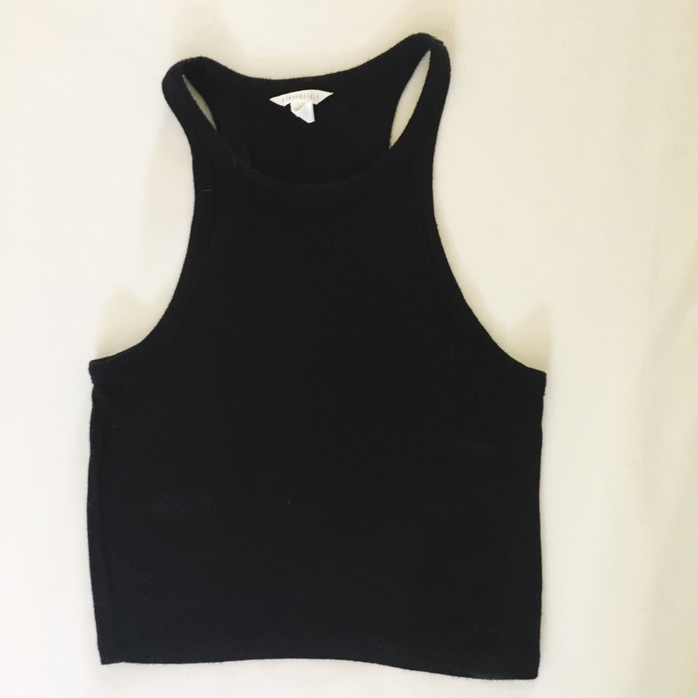 Aeropostale High Neck Racerback Cropped Tank